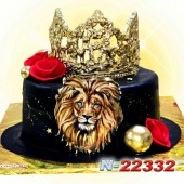 ტორტი ლომი გვირგვინით 22332