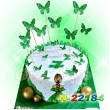  ტორტი პეპლებით 22184