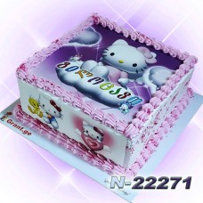 ჰელოუ კიტი ფოტო ტორტი 22271