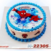 სპაიდერმენი ფოტო ტორტი 22305