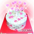 ტორტი გულებით 22360