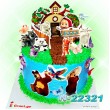 ტორტი მაშა და დათვი 22321