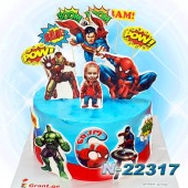 სუპერგმირები ტორტი 22316