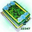  ტორტი ყვავილებით 22347